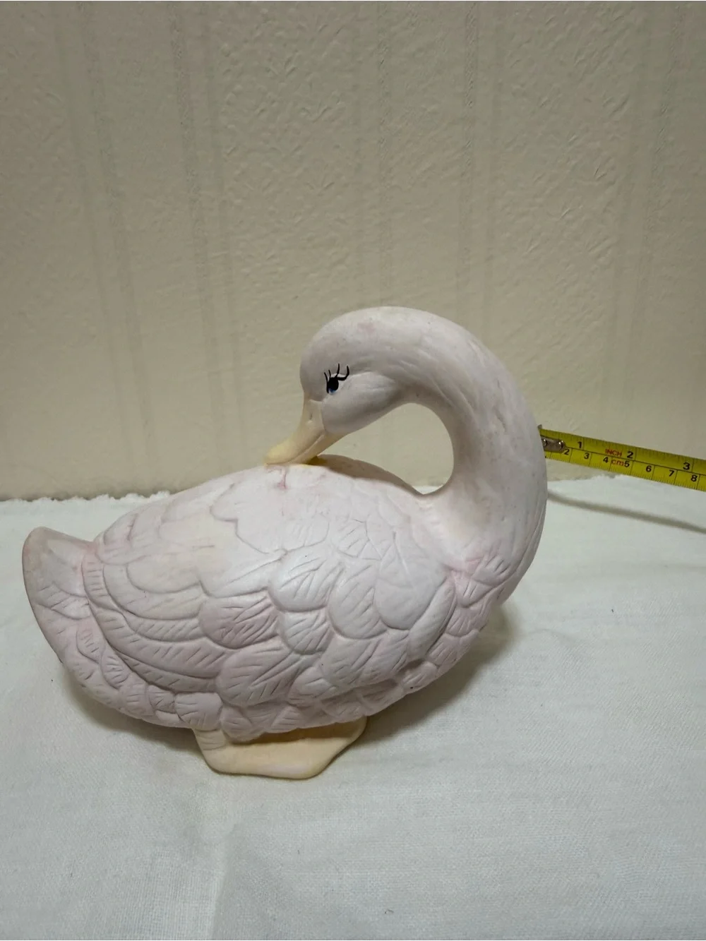 Ceramic Swan Figurine for Bird Lovers